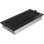 Zračnik ČRNI za kamin z regulacijo 170 X 370 mm - slika 2