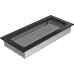 Zračnik ČRNI za kamin brez regulacije 170 X 370 mm - slika 2
