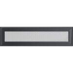 Zračnik OSKAR GRAFIT za kamin brez regulacije 110 X 420 mm
