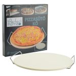 Okrogla šamotna plošča s podstavkom za peko v pizze - Perfect Home - slika 4