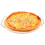 Okrogla šamotna plošča s podstavkom za peko v pizze - Perfect Home - slika 9