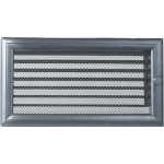 Zračnik OSKAR GRAFIT za kamin z regulacijo 170 X 300 mm