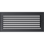Zračnik OSKAR GRAFIT za kamin z regulacijo 170 X 370 mm