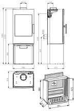 Prostostoječa kaminska peč - HAAS + SOHN CALEO - slika 2