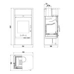 Prostostoječa kaminska peč - HAAS + SOHN VITORRE 275.15-ST 7 KW - slika 6
