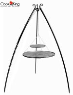 Komplet trinožno stojalo 200 cm + rešetka - COOK KING - slika 4