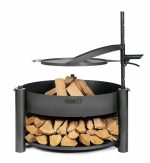 Žar plošča iz naravnega jekla 50 cm z ročajem za vrtno kurišče Montana X - COOK KING - slika 3