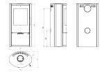Prostostoječa kaminska peč - EMBER KAMIN E14 - BASIC - slika 3