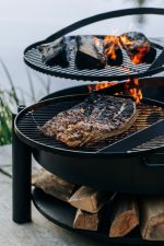 Rešetka iz naravnega jekla z ročajem za vrtno kurišče Montana X - COOK KING - slika 7