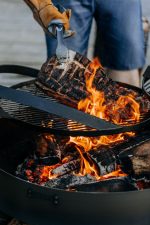 Rešetka iz naravnega jekla z ročajem za vrtno kurišče Montana X - COOK KING - slika 6