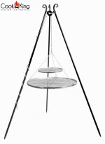 Komplet trinožno stojalo 180 cm + rešetka - COOK KING - slika 4