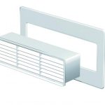 PVC zidni zračnik z rozeto - rešetka