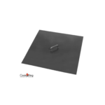 Kvadratni pokrov za kvadratni kamin iz črnega jekla - COOK KING