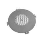 Okrogla plošča za žar s 4 ročaji iz nerjavečega jekla - COOK KING