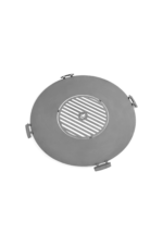 Okrogla plošča za žar s 4 ročaji iz nerjavečega jekla - COOK KING