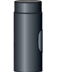 Dimna cev s čistilno odprtino - dolžina 500 mm