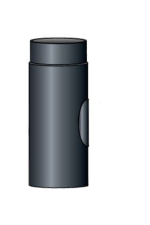 Dimna cev s čistilno odprtino - dolžina 500 mm