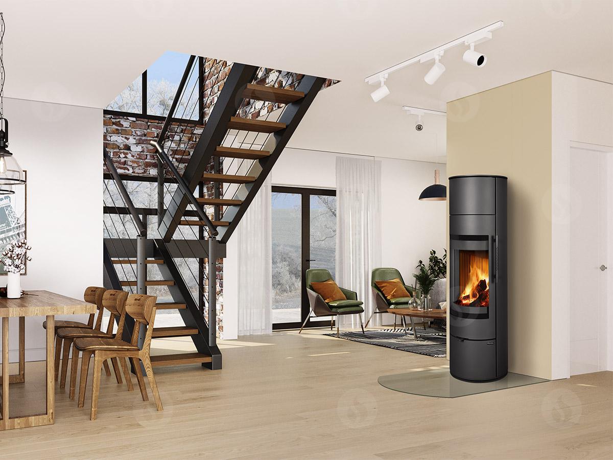 Prostostoječa kaminska peč z akumulacijo - ROMOTOP ALEA 03 A 7,4 kW - slika 2