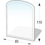 Polkrožna podložna plošča s kratkim lokom 850 x 1100 mm - slika 3