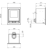 Kaminski vložek na drva - COLOR IS5I 6 KW - slika 2