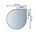 Podložna plošča v obliki "kaplje" 1250 x 1250 mm