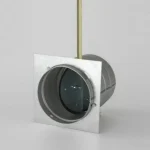 Cev za dovod zraka z loputo FI 125 mm - ročna s palico - slika 2