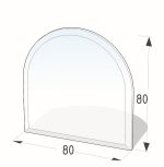 Polkrožna podložna plošča 800 x 800 mm - slika 2