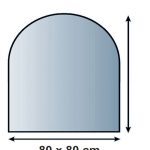 Polkrožna podložna plošča 800 x 800 mm
