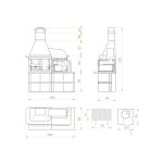 Vrtni kamin - PALAZZETTI MALIBU 2 - slika 4