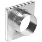 Nastavek za zračnike FI 150 mm, 170 x 170 mm - pocinkana pločevina
