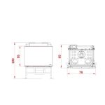 Kaminski vložek na pelete - PALAZZETTI INSERTO AC78 12,5 kW - slika 2