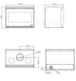 Kaminski vložek na drva - PALAZZETTI ECOPALEX GTM80 12 KW - slika 2