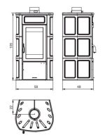 Peč na drva - PALAZZETTI ELISA 9,7 KW - slika 2