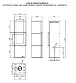 Peč na drva - PALAZZETTI EVA S CON ACCUMULO 7 KW - slika 2