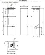 Peč na drva - PALAZZETTI EVA S CON FORNO 7 KW - slika 2