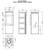 Peč na drva - PALAZZETTI EVA S 7 KW - slika 6