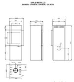 Peč na drva - PALAZZETTI EVA S 7 KW - slika 7