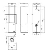 Peč na drva S CEVNIM RAZVODOM - PALAZZETTI EVA S VENTILATA 7 KW - slika 2