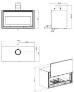 Peč na drva - PALAZZETTI IKI 16:9 12 KW - slika 4