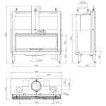 Kaminski vložek na drva - PALAZZETTI ECOMONOBLOCCO MX 25:9 FRONT VERSION - slika 2