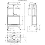 Kaminski vložek na drva - PALAZZETTI ECOMONOBLOCCO MX 78 CORNER - slika 4