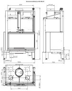 Kaminski vložek na drva - PALAZZETTI ECOMONOBLOCCO MX 86 CORNER - slika 3