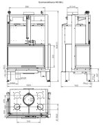 Kaminski vložek na drva - PALAZZETTI ECOMONOBLOCCO MX 86 CORNER - slika 4