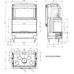 Kaminski vložek na drva - PALAZZETTI ECOMONOBLOCCO WT 16:9 3D - slika 4