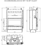 Kaminski vložek na drva - PALAZZETTI ECOMONOBLOCCO WT 16:9 FRONT VERSION - slika 3