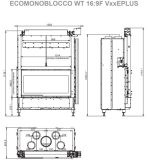 Kaminski vložek na drva - PALAZZETTI ECOMONOBLOCCO WT 16:9 FRONT VERSION - slika 4