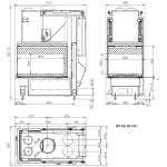 Kaminski vložek na drva - PALAZZETTI ECOMONOBLOCCO WT 60 3D - slika 3