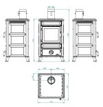 Peč na drva - PALAZZETTI OSCAR 8 KW - slika 2
