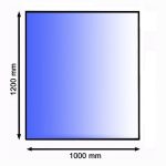 Pravokotna podložna plošča 1000 x 1200 mm