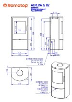 Prostostoječa kaminska peč - ROMOTOP ALPERA G 02 6,5 kW - slika 3